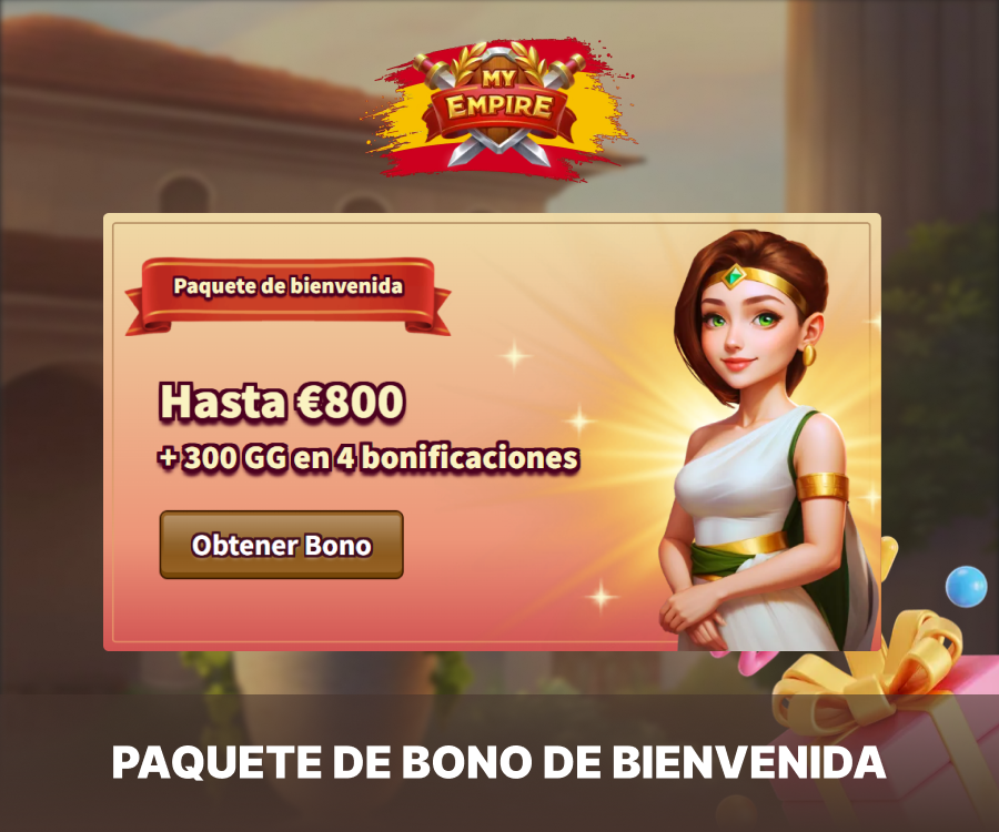 Bono de bienvenida para nuevos jugadores en My Empire Casino!